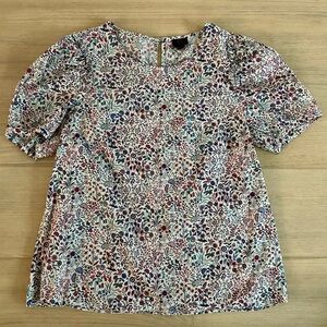 J. Crew Floral Blouse